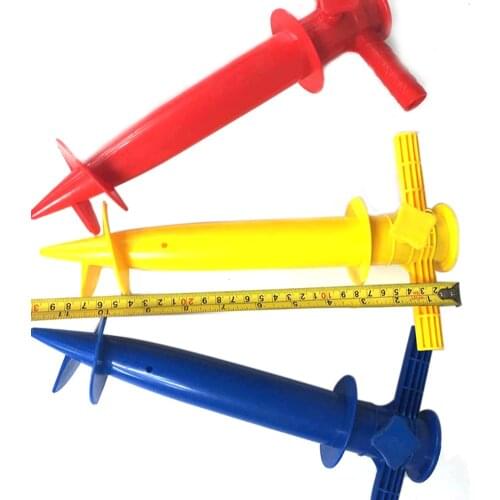 Manual Easy Install Sand Auger Beach Parasol Bracket Outdoor Patio Fixed Portable Umbrella Holder Sun Shade Garden Random Color