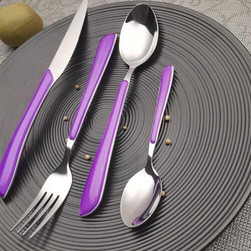 Dinnerware Dinner Fork Fruit Knife Coffee Spoon Stainless Steel Cutlery Dessert Ice Tool Kitchen Utensils