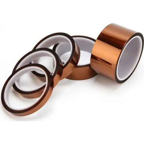 5/8/10/15mm 33M Adhesive Tape High Temperature 160℃ Heat Resistant Polyimide Thermal Insulation Tape for BGA PCB SMT Repair Tool