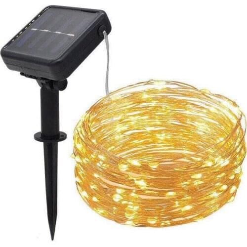 Outdoor Solar String Fairy Lights 20m 10m 5m Waterproof Garland Solar Power Christmas Lamp For Garden Decoration 5z
