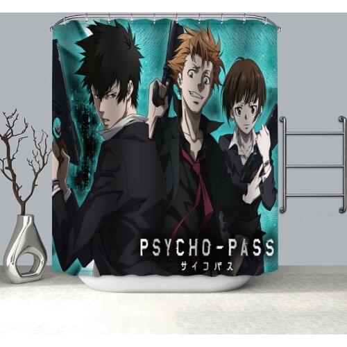 Nice Psycho Pass Anime Shower Curtains For Bathroom Curtain Decor 180x180cm Waterproof Mildew Proof Fabric Shower Curtain