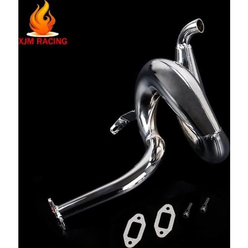 Metal 71CC Exhaust Pipe Set for 1/5 HPI ROFUN BAHA ROVAN KM BAJA LOSI 5IVE T Rc Car Racing Engine Parts