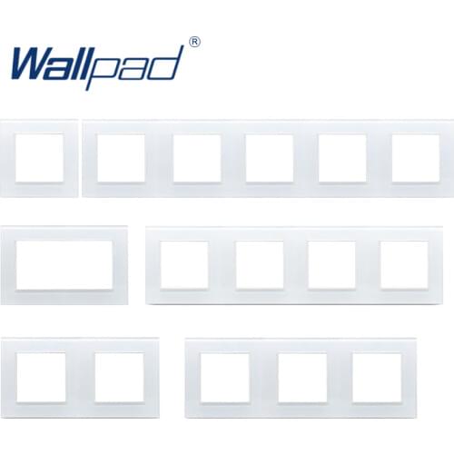 Wallpad Luxury Tempered Glass Panel Black and White Hotel Frame Vertical and Horizon Design 1 2 3 4 5 Panel Only