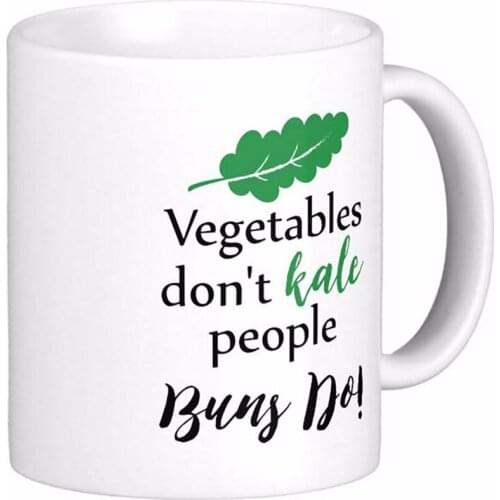 Funny Vegetables Don'T Kale People Funny White Coffee Mugs Tea Mug Customize Gift By LVSURE Ceramic Mug Travel Coffee Mugs