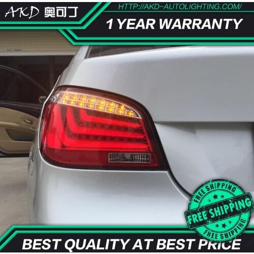 AKD Car Styling for BMW E60 Tail Light 2003-2010 523i 525i 530i Tail Lamp LED DRL Dynamic Signal Brake Reverse auto Accessories