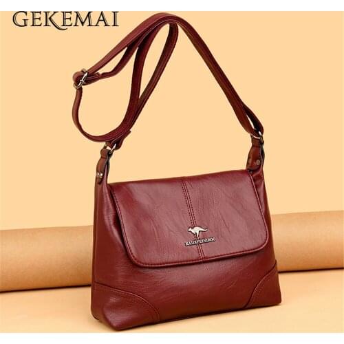 Fashion Letter Design Ladies Shoulder Bag Luxury Designer High Quality PU Leather Women Messenger Bags Solid Color Womens Bags