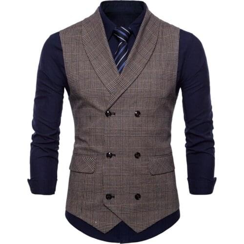 Business Vest Mens Clothing Male Autumn Jacket Casual Men England Suit Vest With Pockets Vest Outerwear Chaleco Hombre 6181121