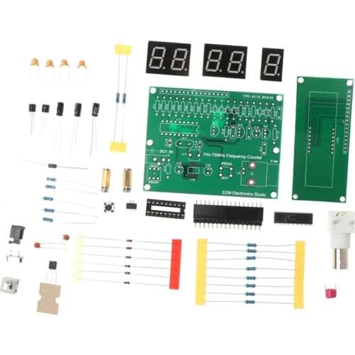 1Hz-75MHz Frequency Counter 7V-9V 50mA DIY Kit Cymometer Module Tester Meter