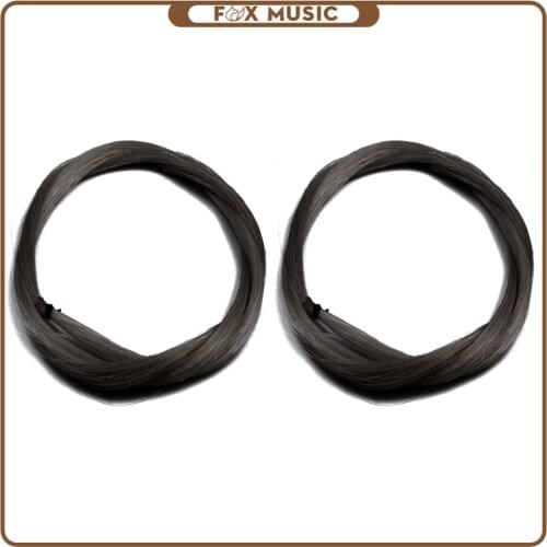 2PCS 4/4 3/4 Violin Bow Horse Hair Black Bow Hair For Violin Bow Players Mongolia Violin Accessories