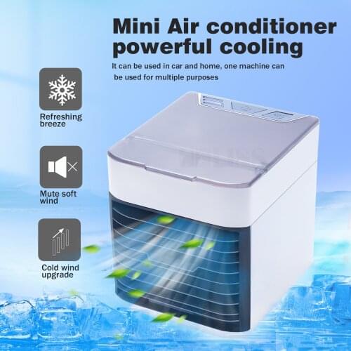 Air Cooler Portable Air Conditioner Humidifie Purifier 4-in-1 Portable Mini Air Conditioner USB Air Cooler 3 Speeds
