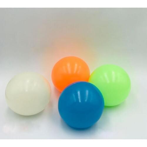 4Pcs/Set Noctilucent Luminous Anti Stress Squeeze Sticky Round Ball Kids Toys Massage Ball Exercise Relieve Pain