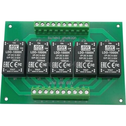 5 Channel Meanwell LDD-700H LDD-500H LDD-1000H LDD-350H LDD-600H LED Driver LDD Circuit PCB Board LDD Dimmer Controller