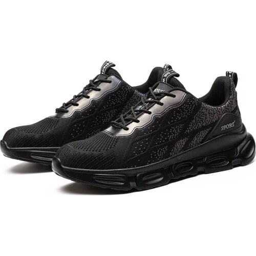 Breathable Steel Toe Work Safety Shoes Men Boots Anti-smashing Indestructible Shoes Work Boots Light Designer Sneakers