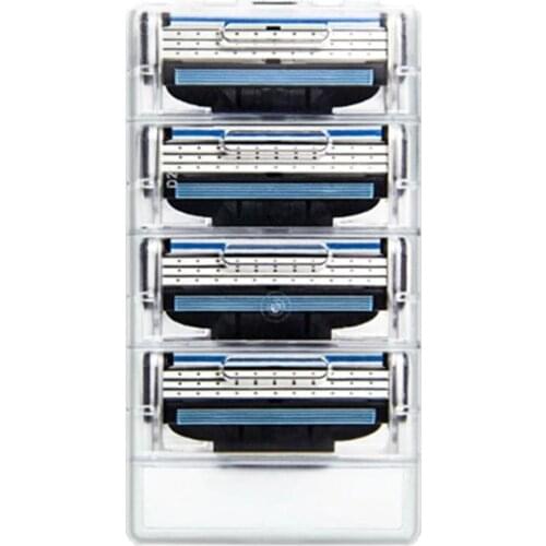 New Mens Safety Razor Blades Face Care Shaving Blades Manual Shaving Cassette For Mache 3, Support Dropshipping