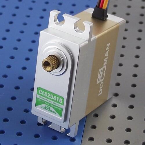 DOMAN 1pcs/lot Coreless motor 25kg.cm digital rc servo DM-CLS255TD full metal case metal gear rc servo