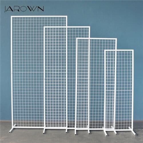 JAROWN Wedding Props Geometric Grid Frame Wedding Background Decor Stage Screen Wrought Iron Flower Stand Outdoor Party Decor