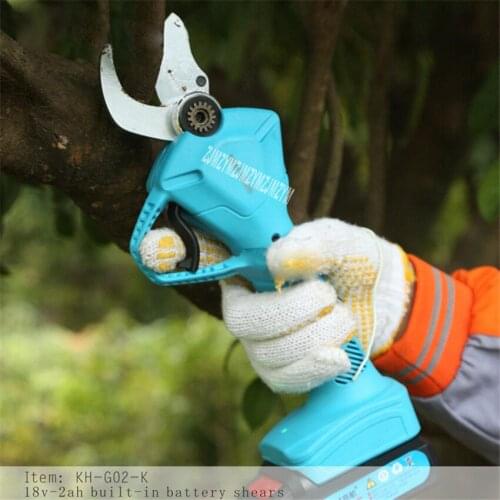 KH-G02-K Electric Pruning Shears 21V 2000mah Electric Gardening & Gardening Fruit Trees High Branch Pruning Shears 3cm Hot Sale