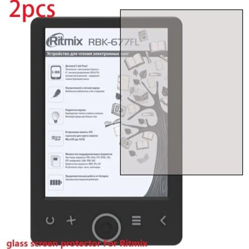 2PCS 6 inch glass screen protector For Ritmix RBK-670FL RBK-650 RBK-620 RBK-617 RBK-616 RBK-615 RBK-610 RBK-600 RBK-520 RBK-500