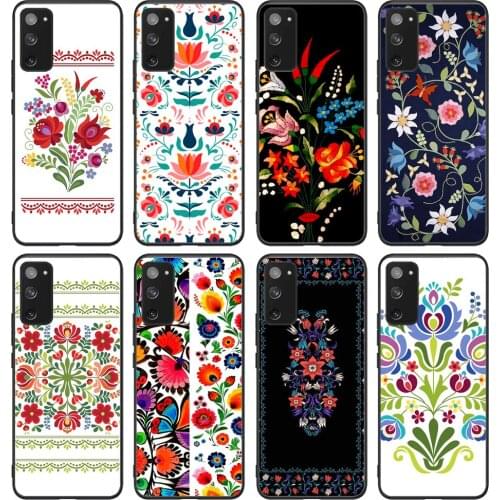 For Samsung Galaxy Hungarian Folk Design Red Peppers on White Soft TPU border Samsung Galaxy Case