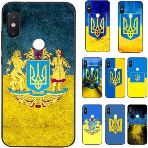 FHNBLJ Ukraine Flag Soft black Phone Case for Xiaomi Redmi 5 5Plus 6 6A 4X 7 7A 8 8A 9 Note 5 5A 6 7 8 8Pro 8T 9