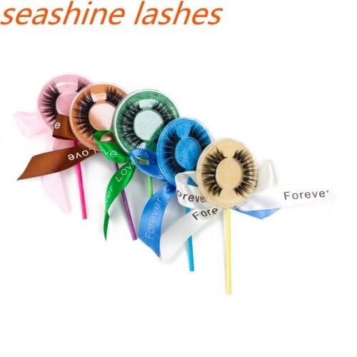3D 100% Mink Eyelashes Natural Dramatic Volume Eyelashes Extension False Eyelashes Mix Colors Free Shipping