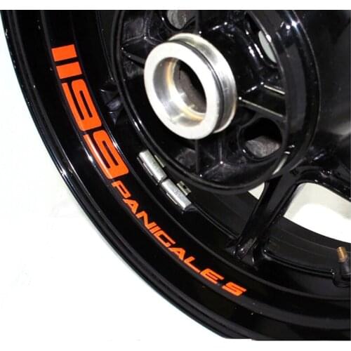 Motorcycle Wheel Sticker Decal Reflective Rim Bike Motorcycle Suitable for DUCATI 1199PANICALES 1199 PANICALES