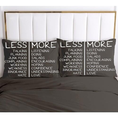 2PCS 3D Pillow Cases 50x70 80x80 Nordic Decoration Throw Pillow Cover Bedding Black PillowCase Customize any size design