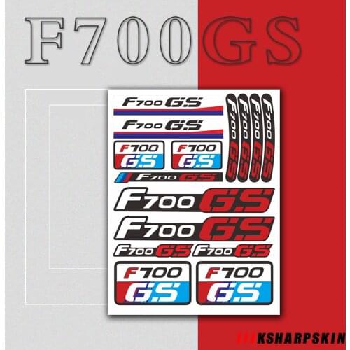 New Motorcycle Stickers Body Reflective Waterproof Body fuel tank tail box logo decals Kit set For BMW F700GS f700 gs f 700 gs
