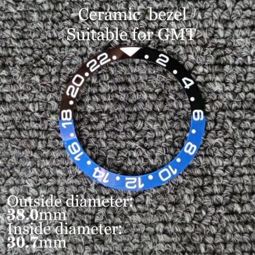 38mm 2021 New Style Advanced Engraved Ceramic Bezel Suitable For 40mm Case Accessories