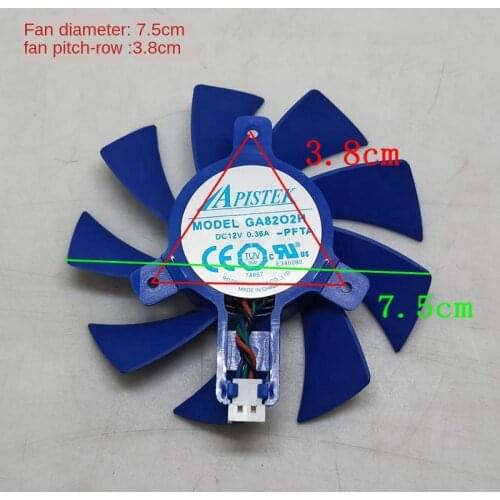 For Geforce GTS450 GTX460 Gtx550ti GTX450 General Graphics Wind Fan 0.36A Graphics Card SXDOOL