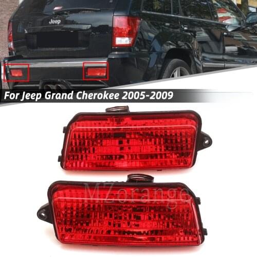 Rear Bumper Reflector Light For Jeep Grand Cherokee 2005-2009 Brake Turn Signal Tail Stop Rear Fog Lamp Without Bulb