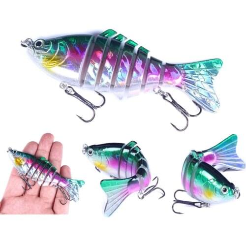 Fishing Lures Hard Bait Jointed Swimbait 8/10cm Fishing Bait Multi Segments Artificial Bass Pike Lure Crankbait Wobblers Pesca