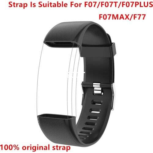 100% Original Authentic Strap For Smart Bracelet F07 F07T F07PLUS F07MAX F77 Silicone Strap Quick Disassembly