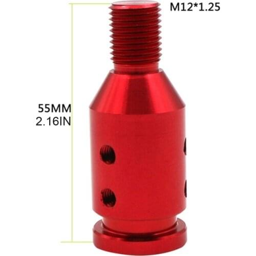 Universal Aluminum Gear Shift Knob Thread Adapter for Non Threaded Shifters F19A