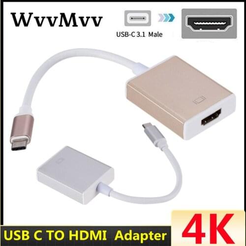 USB C to HDMI-compatible Adapter 4K 30Hz Cable Type C to HDMI for MacBook Samsung S10 Huawei Mate P20 Pro Type-C USB-C Adapter