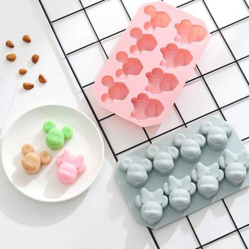 Mickey Shape Cake DIY Silicone MoldCandy Chocolate Cake Biscuit Baking Pastry Mold Fondant Soap Mold New Cake Decorating Tools