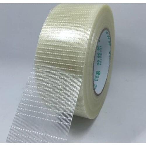 Fiber Tape 10-100 Mm * 50 M Mold Home Appliance 1pcs Filament Tape Electrical Piece Bundled Fixed High Temperature Strong Grid