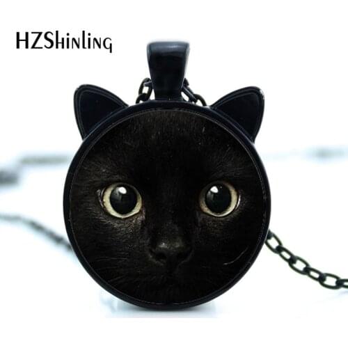 2017 Hot Sale Zinc Women Animal Maxi Necklace Collares Collier New For Cat Pendant Necklace Ear Jewelry Glass Cabochon HZ2