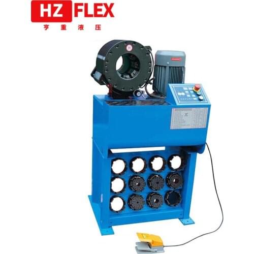 2018HZFLEX HZ-32C 2 inch finn classic blue techmaflex p32 hose crimping machine