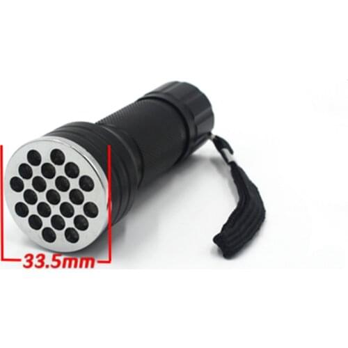 21 LED UV Glue Curing Invisible Ink Marker Flashlight Ultraviolet Lamps For Motherboard Mobile Phone Repair Tools