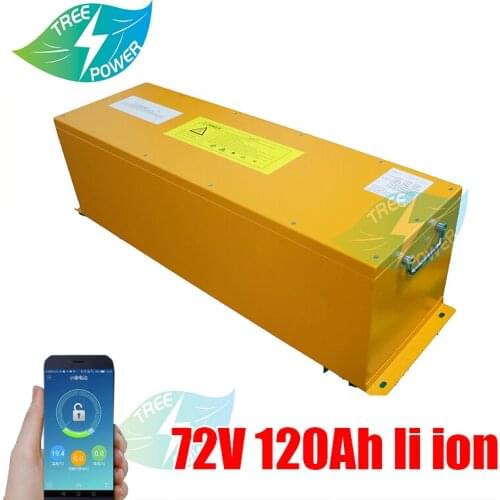 72V 120Ah lithium ion li-ion 3.7V battery pack BMS 20S for electric motorbike EV RV+Charger