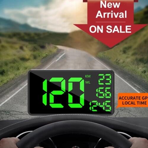 C1090 C80 Car HUD Head Up Display GPS Speedometer Hud Display KM/h MPH Car HUD Head Up Display Auto Electronic Voltage Alarm