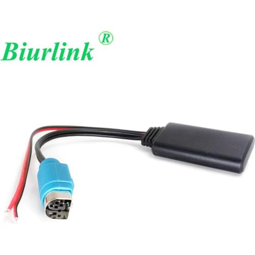 Biurlink Bluetooth Receiver Module Adapter Audio Music Playing Aux Cable for Alpine KCE-236B CDE-9872