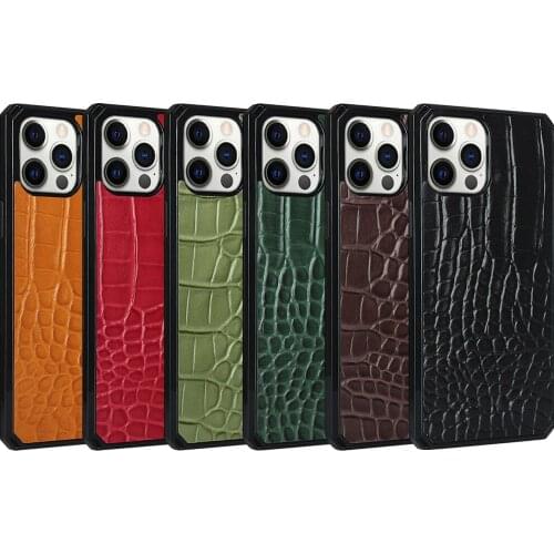 For iPhone 12 Mini 11 pro max SE 2020 7 8 Plus X XR XS Max Case Cover Crocodile pattern Leather Phone Cases Flip Coque lanyard