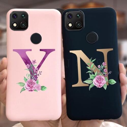 For Xiaomi Redmi 9C Case Cute Letters Soft Slim Phone Back Cover For Xiaomi Redmi 9C 9 C NFC Case Redmi9C Shockproof Cover Coque