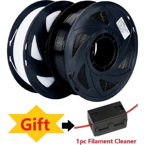 Mega 3D Printer PETG Filament 1.75 mm 1KG 2.2lbs 3D Plastic Consumables Material with Cleaner 100% no Bubble for 3D Pen Spool