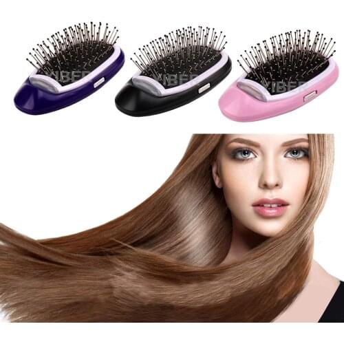 Ionic Hair Brush Portable Electric Hairbrush Anti Static Magic Negative ion Hair Massage Comb no more frizz Hair Styler dropship