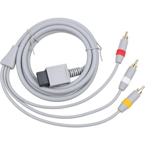 Kebidu New 1.8m Audio Video AV Composite 3 RCA Cable for sharpest video for console