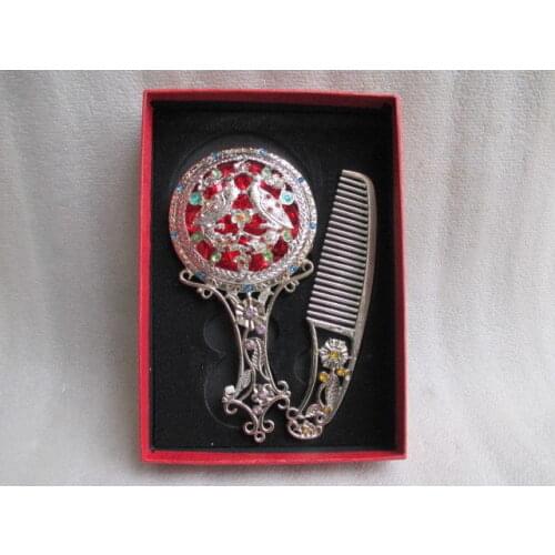 Chinese ancient Tibet copper.The bead comb mirror/3