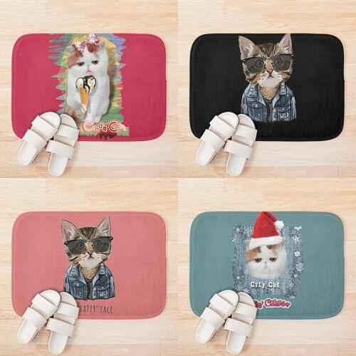 Cat bath mat Home decor Door mat